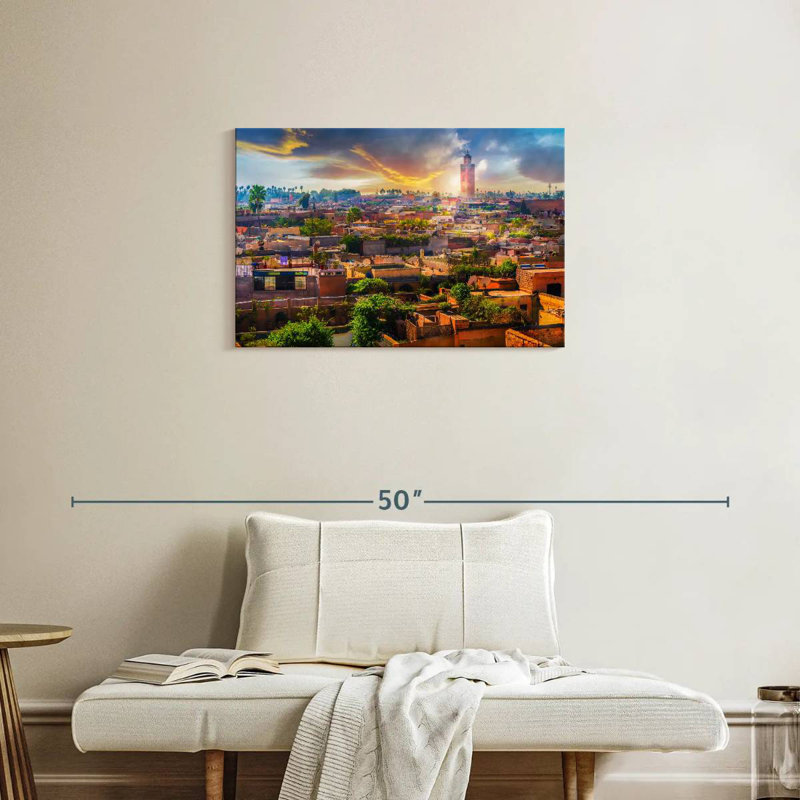 Coucher de soleil marocain Nicci, H 20 po x l 30 po