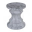 Tables de bout d'extérieur en ciment pour patio, table d'appoint de jardin en faux terrazzo, petite table d'appoint ronde moderne pour l'extérieur, tabouret de jardin en souche d'arbre pour l'intérieur et l'extérieur