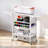 Rolling Craft Cart and Storage Table 14 Vinyl Roll Holders 2 Drawers Foldable