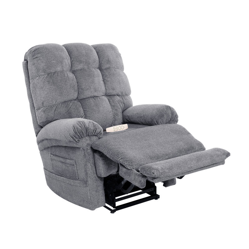 Fauteuil inclinable Angus Infinite Poco Layflat Lift avec chaleur et massage, Ardoise