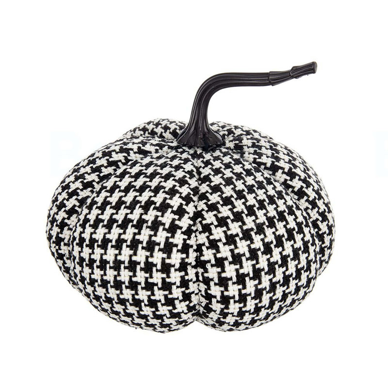 7 po x 7 po x 7,5 po de citrouille en tissu, pour la décoration d'Halloween des Fêtes
