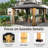Solid Wood Post Patio Gazebo with Metal Frame-87350707
