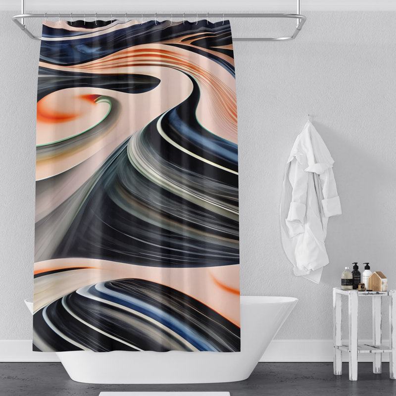 Rideau de douche Alecha, H 72 po x l 70 po