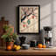 Spring Lanterns on Branch Japandi - Framed Print-1678276099-1678276110