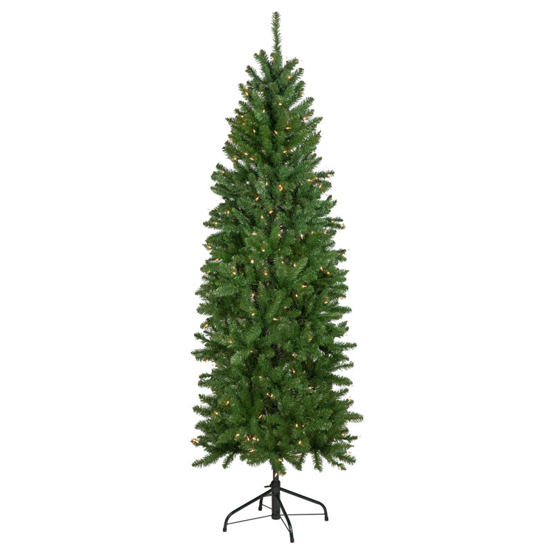 Lighted Artificial Fir Christmas Tree, 78"
