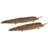 Pellenberg Metal Textured Leaf Decor Copper Tray with Patina Accents and Elevated Feet Set