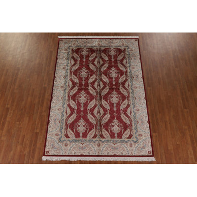 Traditional Silk Living Room Rug 6x9