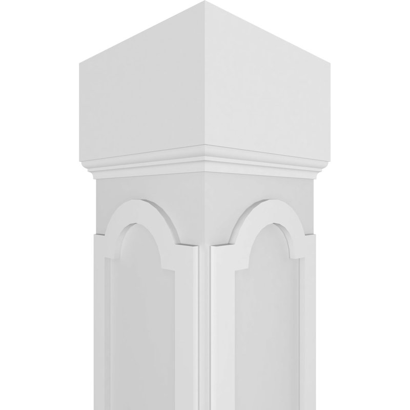 Craftsman Classic Square Non-Tapered Paramount Fretwork Column, 120" H x 11.625" W x 11.625" D