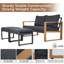 Arunas 2-Person Aluminum Outdoor Patio Conversation Set