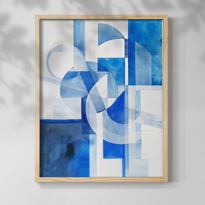 Série ABSTRACT Cxxiii - reproduction encadrée de qualité supérieure - prête à être accrochée - aucun clou requis