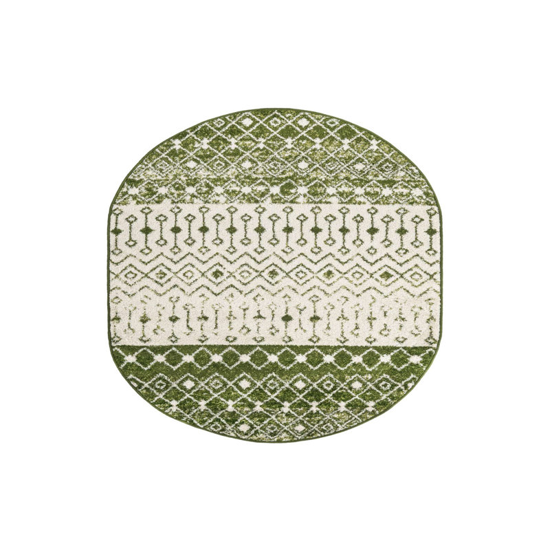 Somerville Geometric Indoor Rug, Oval 4' x 6'