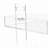 Suyeko 2 Tiers Clear Acrylic Bar Cart