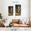 Ancienne impression sur toile Bouddha en pierre-707382219
