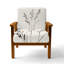 Chaise rembourrée abstraite avec minimalisme-792876531