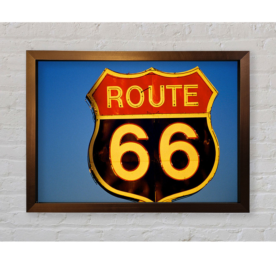 Route 66 - Einzelne Bilderrahmen Kunstdrucke