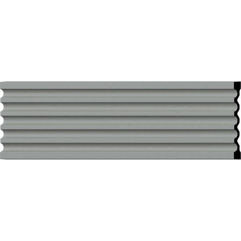 Fluted 12.62'' H x 78.75'' W x 1.12'' D Urethane Casing
