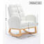 Chaise berçante d'appoint avec repose-pieds