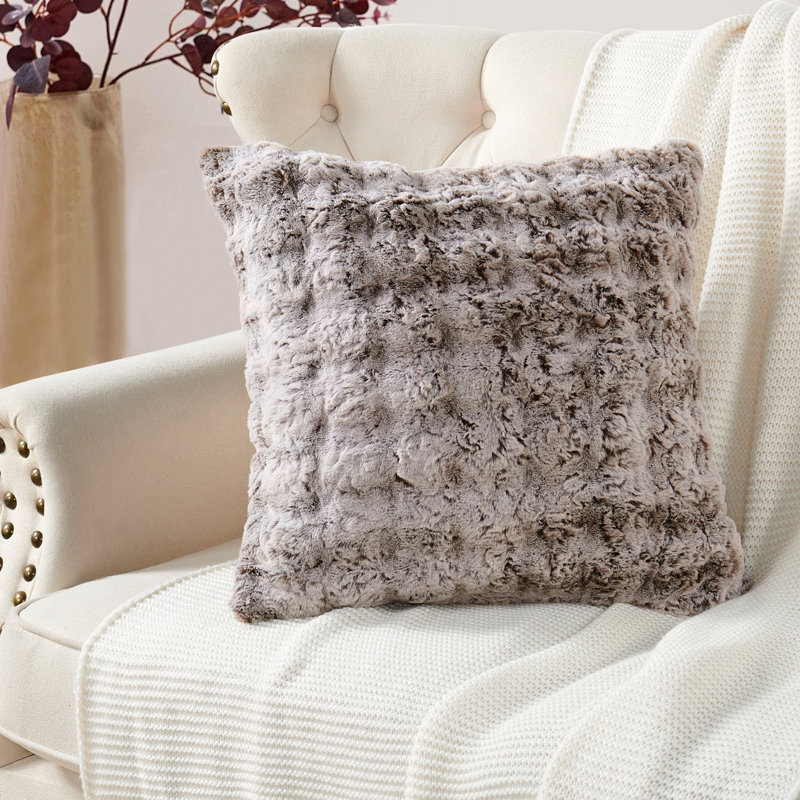 Square Cushion Cover, Coffee