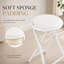 Upholstered Counter Stool with Metal Frame-1948068319