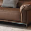 Causeuse modulaire en cuir véritable Coffee Coffee-643479559-643479611