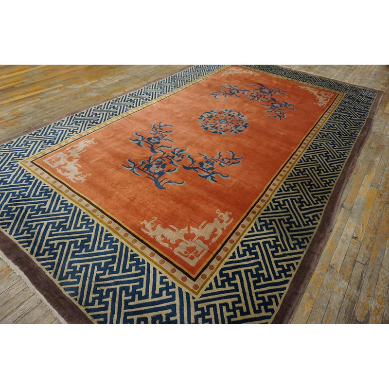 Antique Chinese Room Size Wool Rug
