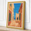 Ochre Courtyard Retro - Wrapped Canvas-1205650119-1205650118