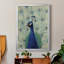«Blue Peacock II», toile encadrée de qualité supérieure - prête à être accrochée-1855271568-1855271570