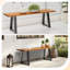 Banc de patio en bois de peuplier