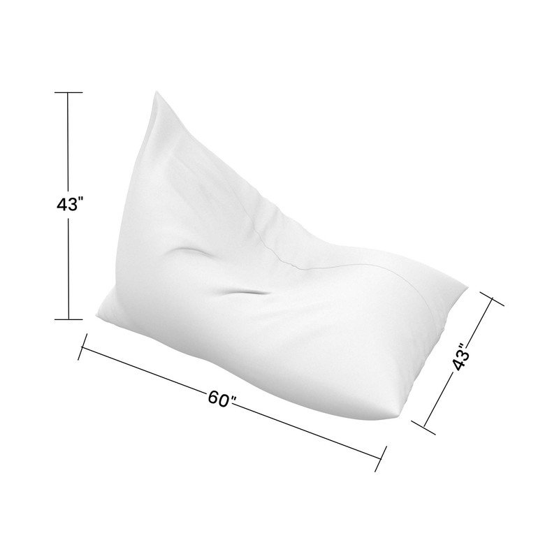 Sunbrella Bean Bag Lounger Cover (Bag Only), 109.2cm H x 109.2cm W x 152.4cm D, Canvas Tangerine Sunbrella®