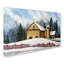 « yellow grange winter », reproduction sur toile tendue-21999366