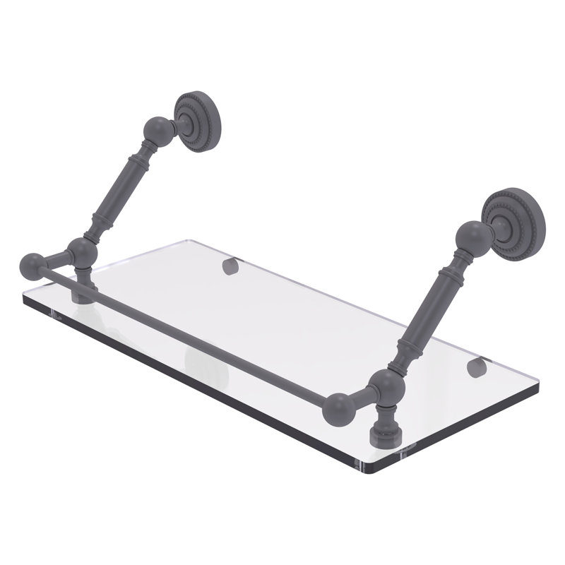 Marchmont Bracket Shelf, Matte Gray, 7.3" H x 18" W x 8.6" D