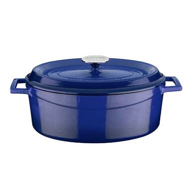 Nutrichef 3.6 Quarts qt. Non-Stick Aluminum Round Dutch Oven PRTNCCW11DSDOP