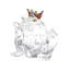 Frog Prince-Clear w/Bubbles