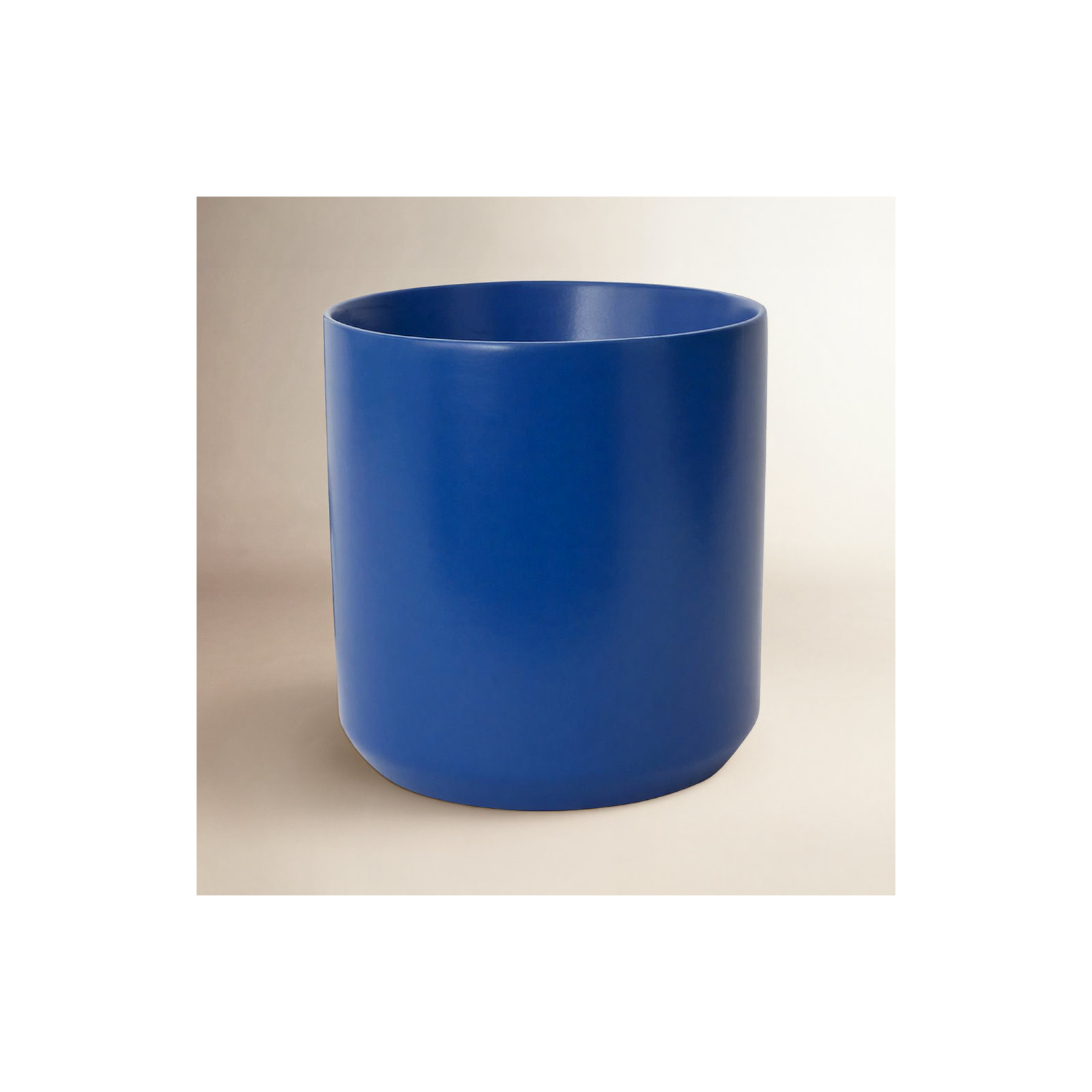 Parsons Handmade Ceramic Pot Planter, 9" H x 8.5" W x 8.5" D, Blue