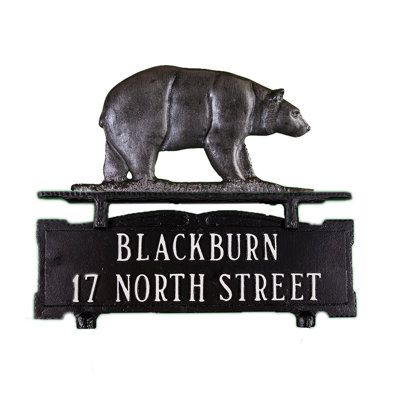 Metal Mailbox Sign
