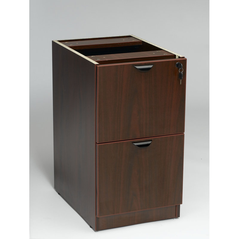 Park Ridge 28.5" H x 26" W Desk File Pedestal, Mahogany