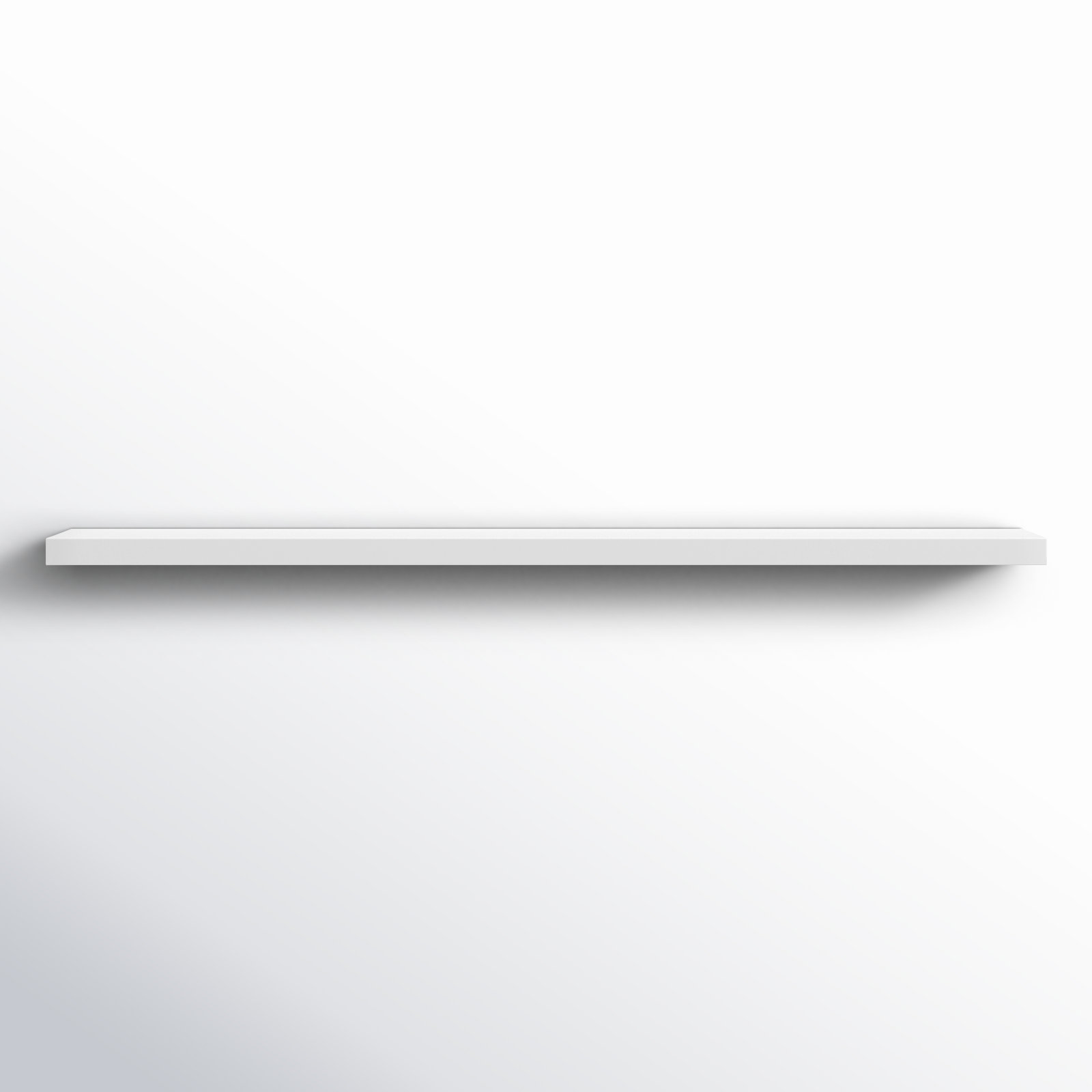 Sherice 75" Floating Shelf, 1.97" H x 74.81" W x 10.24" D, White