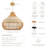 Beatrice Rattan Pendant Light - Natural Dome 1-Light Polished Handwoven Dimmable Light Fixture For Kitchen Island, Kitchen, Dining Room, Living Room, Bedroom or Hallway in Boho, Country, Farmhouse, Modern Farmhouse & Mid-Century Modern Style-1931318390