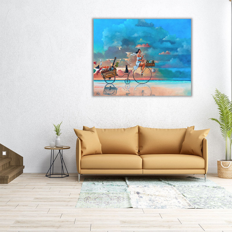 Déplacement - impression sur toile, art mural, H 16 po x l 20 po
