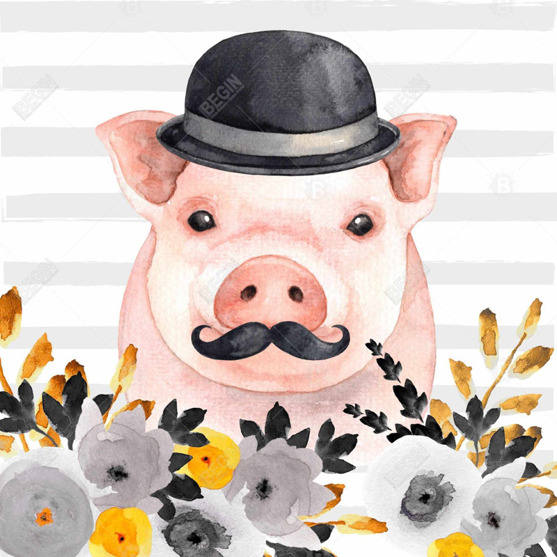 " Small Detective Pig "