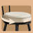 Angelleah Stools with Back, Synthetic Leather-973653298-982697151