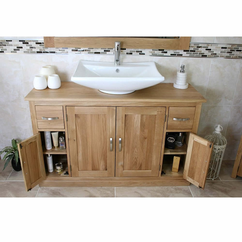 Dyer 1230mm Single Bathroom Vanity with Vessel Ceramic Basin