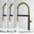Edison Pro 20" H 1-handle Pull-Down 3-Function Sprayer Kitchen Faucet-93689083