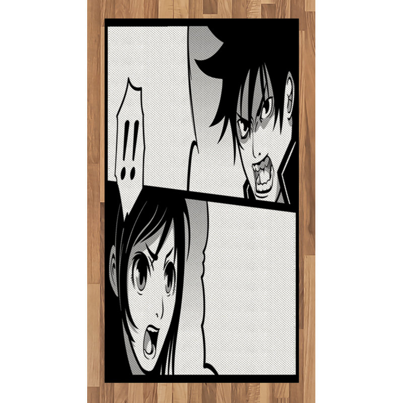 Anime High Density Long Fiber Poly Threads Decorative Area Rug Carpet, Rectangle 2'7" x 5'