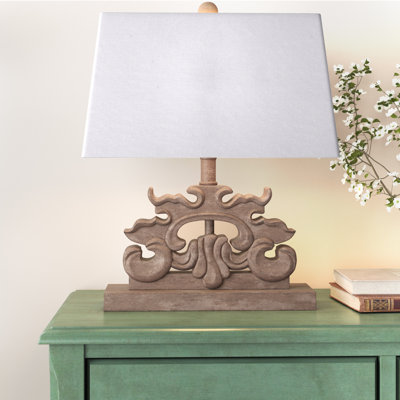 Lampe de chevet brune 17,75 "Skidmore