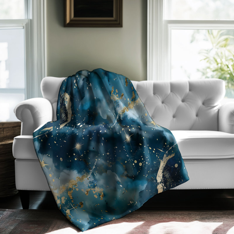 Astral Realm Exploration - Couverture Sherpa de qualité supérieure 1 pièce, Lit simple