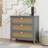 Wood Console Table with3 Drawers,Four Legs-693460226