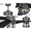 Ventilateur de plafond standard à 5 pales DEL 56 po avec télécommande et ensemble d'éclairage Trinika de Trinika-879484523