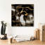  «Golden Shimmer 4» par Alonzo Saunders, art mural sur toile, 18 po x 18 po