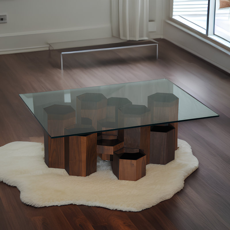 Honeycomb Coffee Table, 16.5" H x 36" L x 48" W